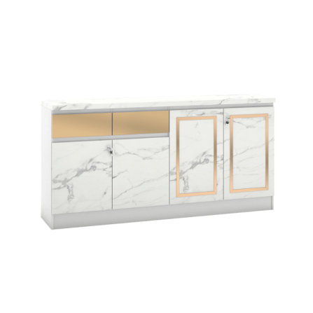 ตู้เตี้ย WISDOM DESIGN FURNITURE รุ่น GCS-161 160 ซม. สีขาว/ซอฟท์มาร์เบิ้ล_1